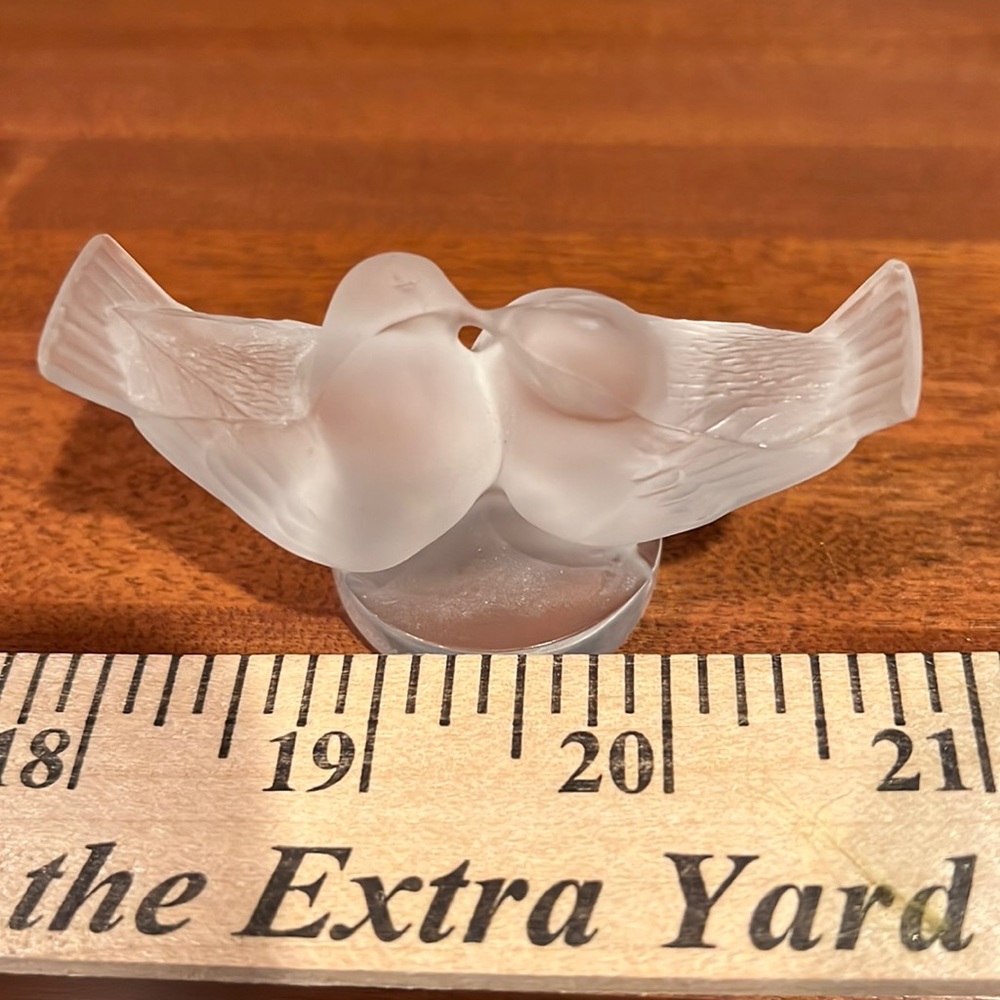 Lladro crystal lovebirds